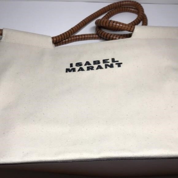 New Authentic New Authentic ISABEL MARANT Toledo Canvas Tote Bag - Picture 14 of 15
